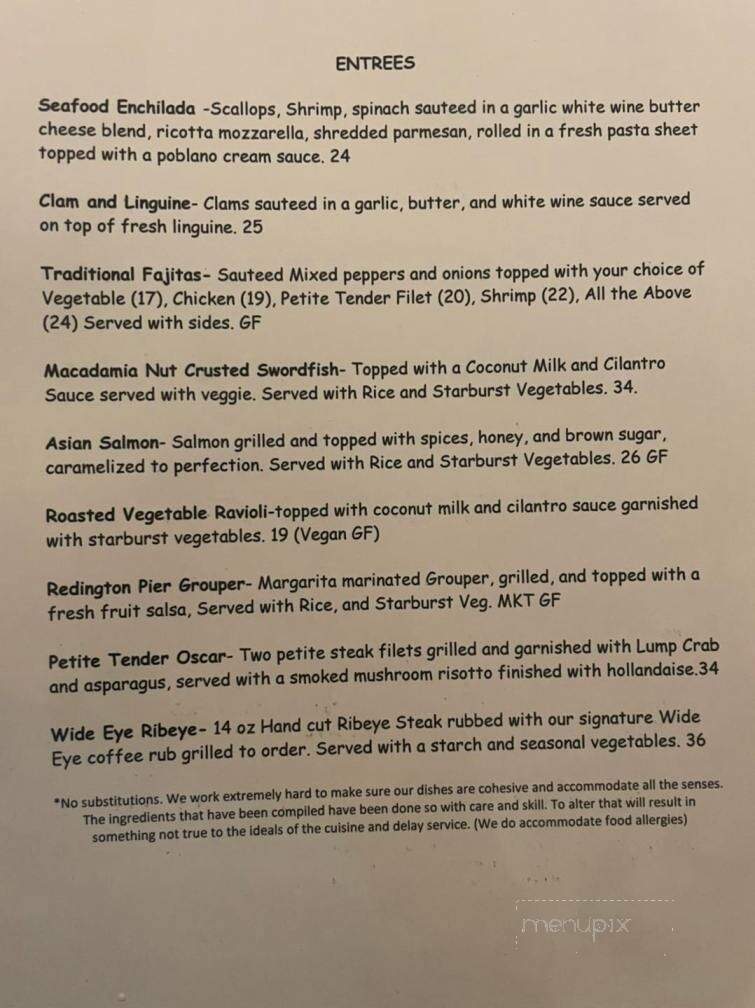 Coco Wood Grill - Redington Shores, FL menu_pic
