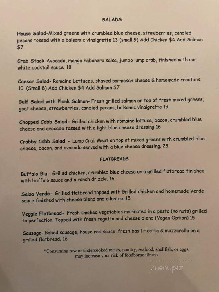Coco Wood Grill - Redington Shores, FL menu_pic