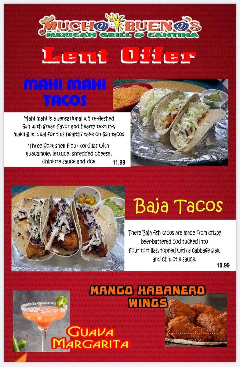 Muchos Bueno's Mexican Grill - Brunswick, OH menu_pic