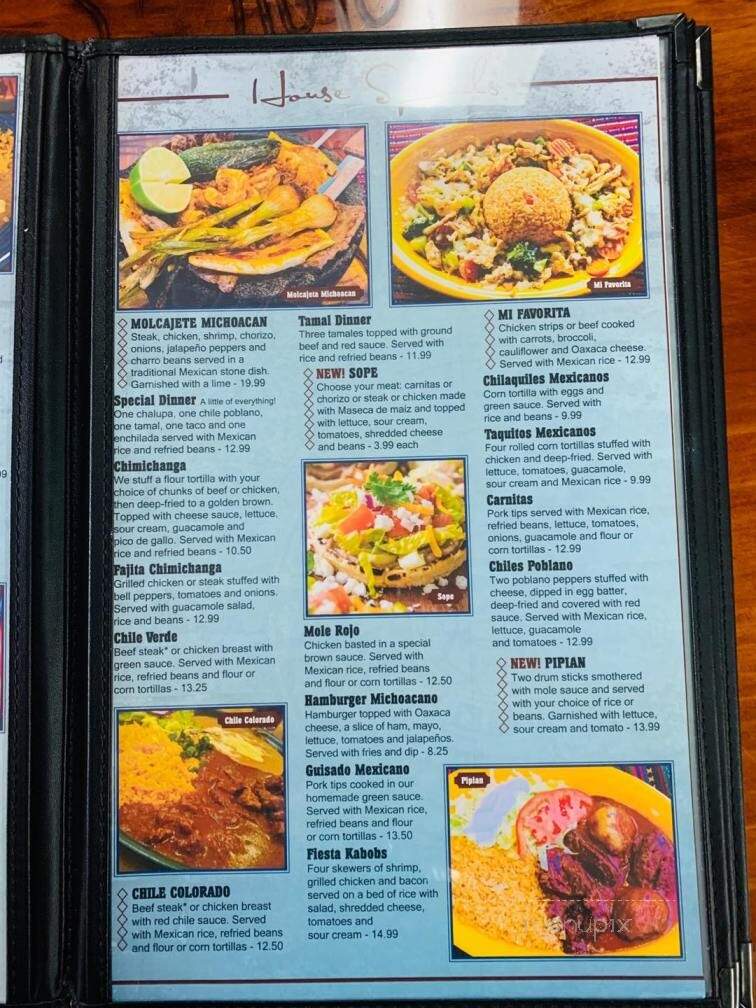 Mi Lindo Michoacan - Paducah, KY menu_pic