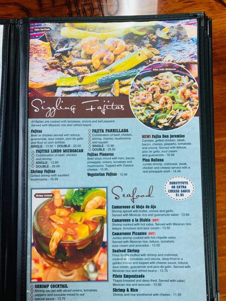 Mi Lindo Michoacan - Paducah, KY menu_pic