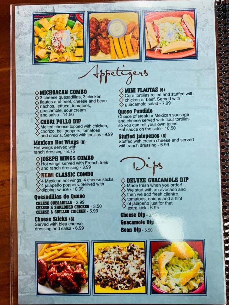 Mi Lindo Michoacan - Paducah, KY menu_pic