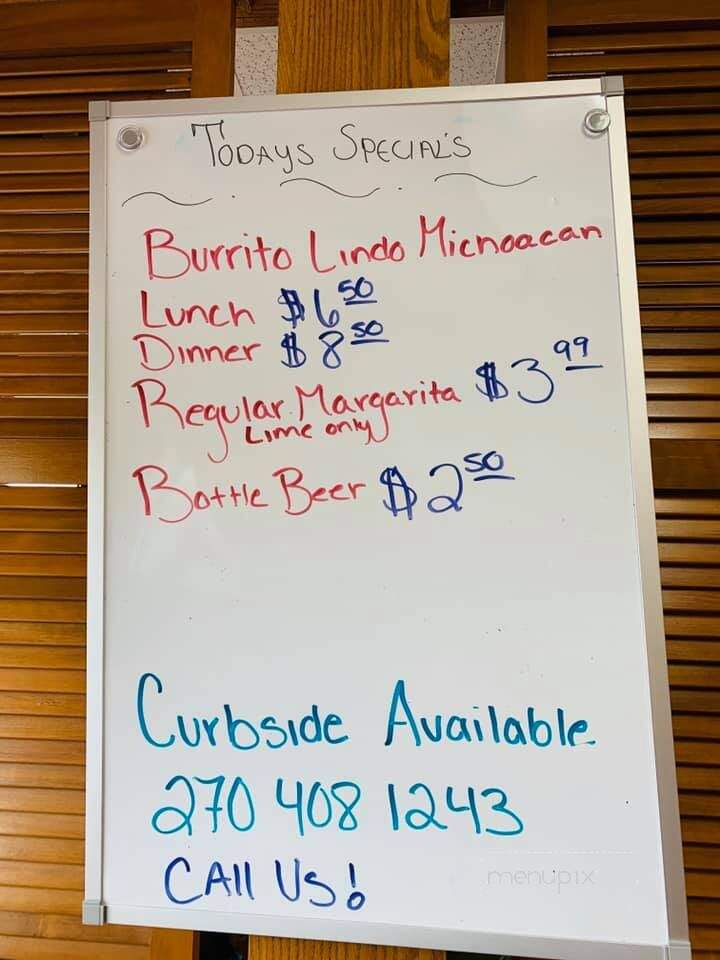 Mi Lindo Michoacan - Paducah, KY menu_pic