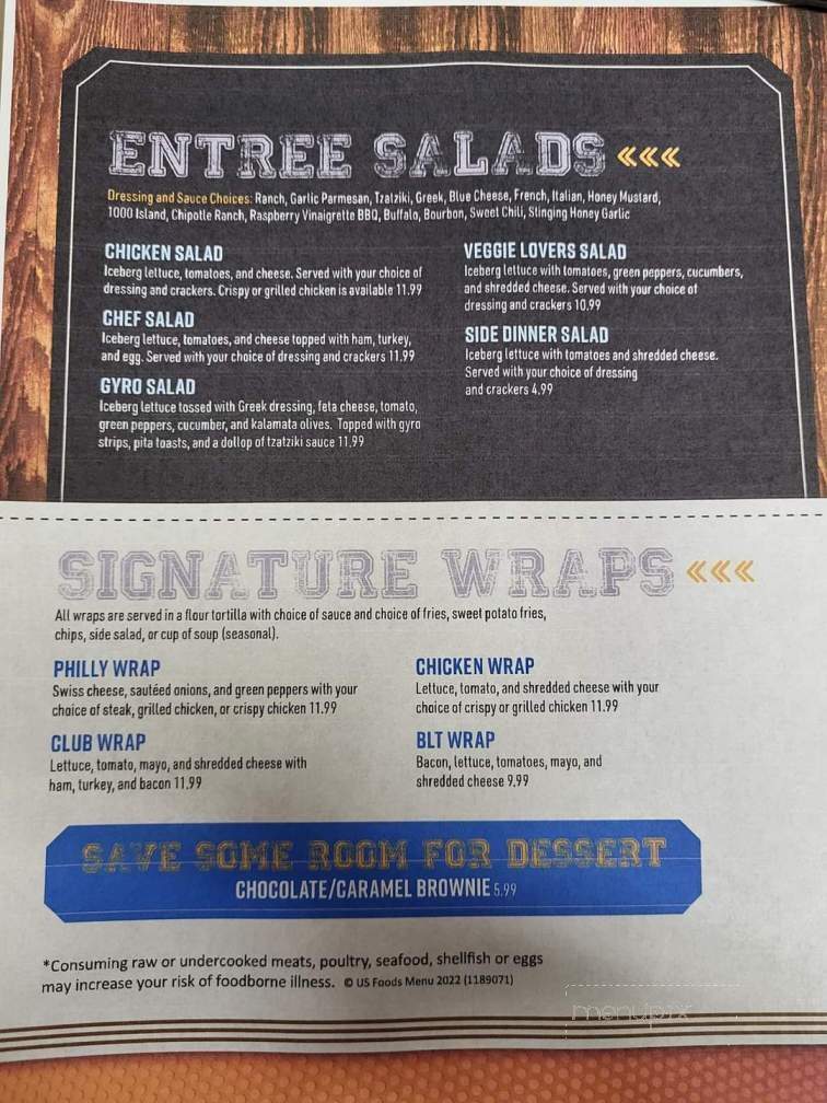 Whistlin' Donkey - Woodward, IA menu_pic