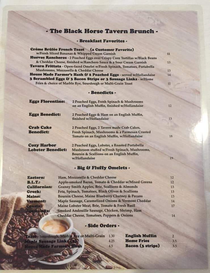 Black Horse Tavern - Bridgton, ME menu_pic