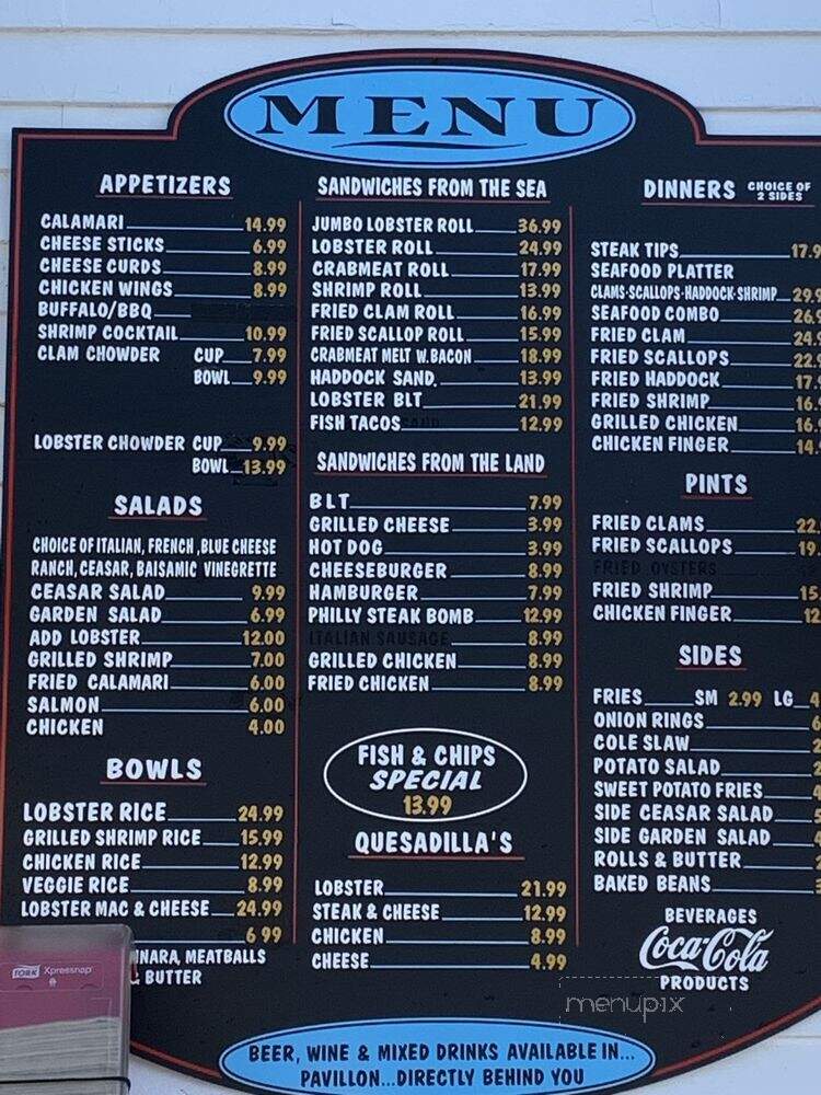 Boothbay Lobster Wharf - Boothbay Harbor, ME menu_pic
