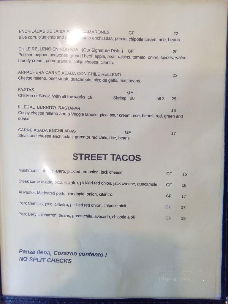 Antonios The Taste Of Mexico - Taos, NM menu_pic