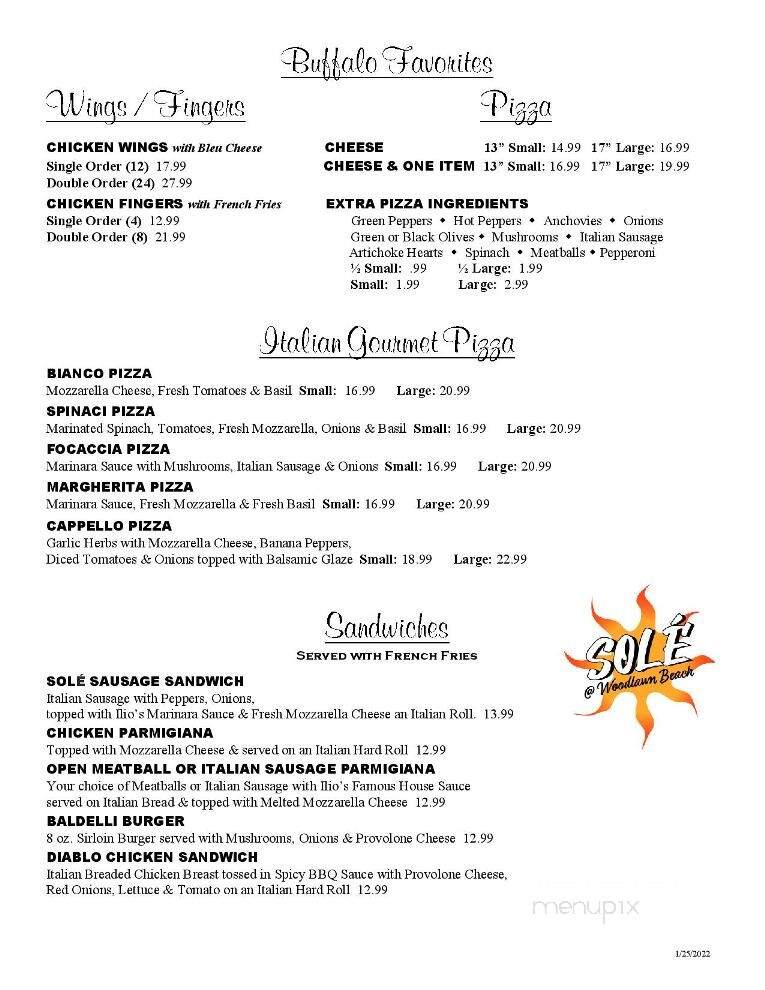 Ilio Di Paolo's Restaurant - Blasdell, NY menu_pic