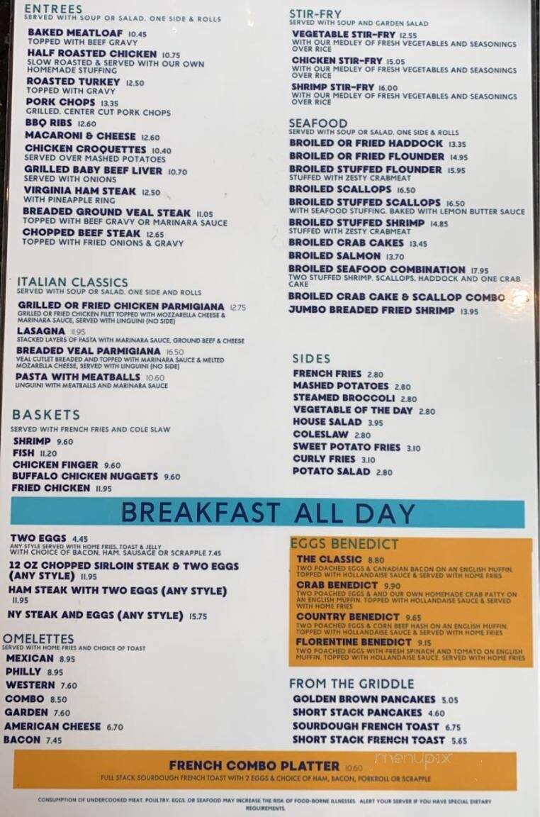Plain & Fancy Restaurant - Quakertown, PA menu_pic