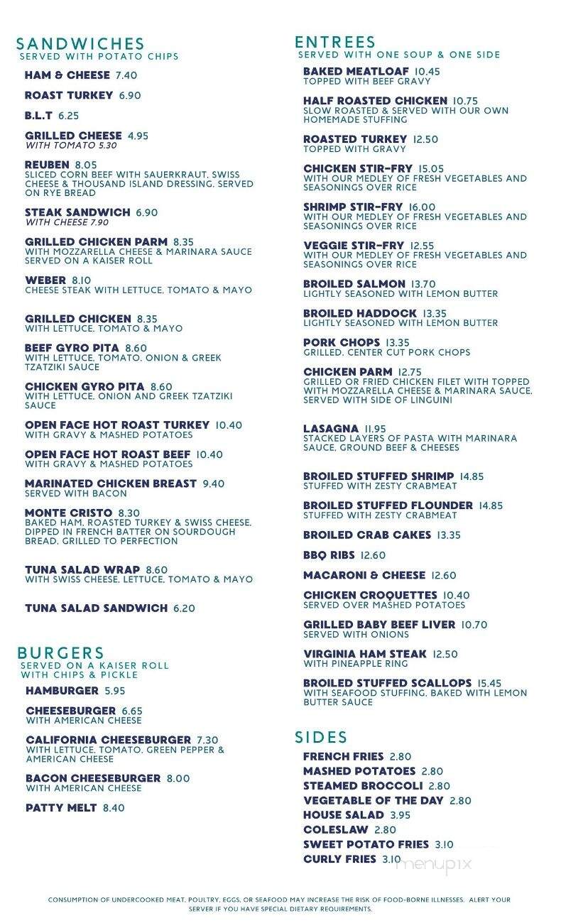 Plain & Fancy Restaurant - Quakertown, PA menu_pic