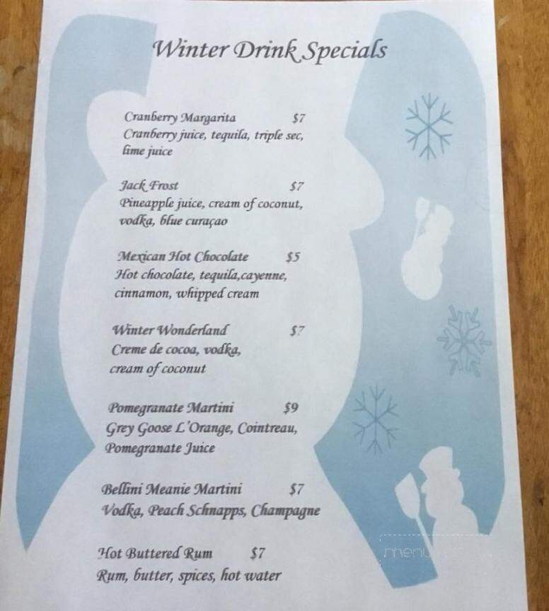 Portside Bar & Restaurant - Bayfield, WI menu_pic