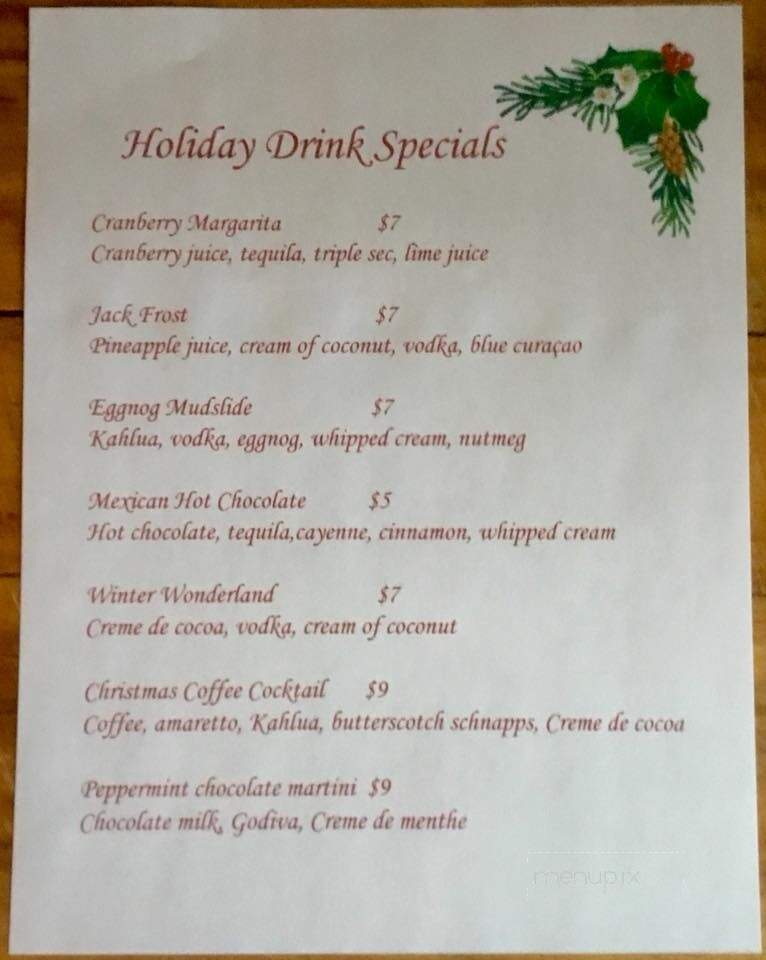 Portside Bar & Restaurant - Bayfield, WI menu_pic