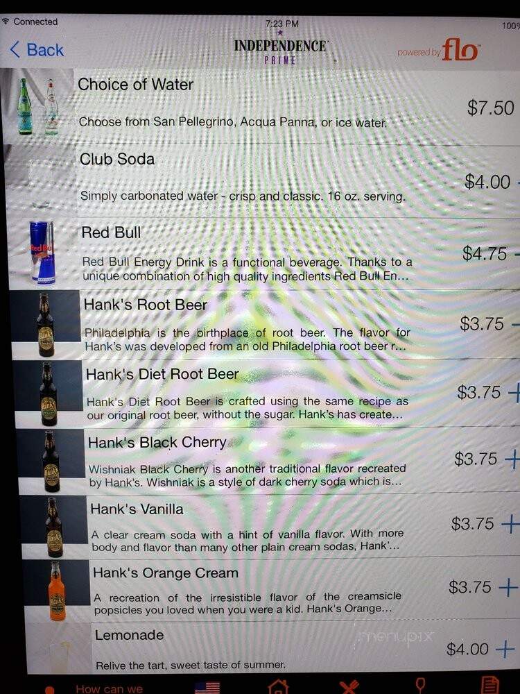 Independence Prime - Philadelphia, PA menu_pic