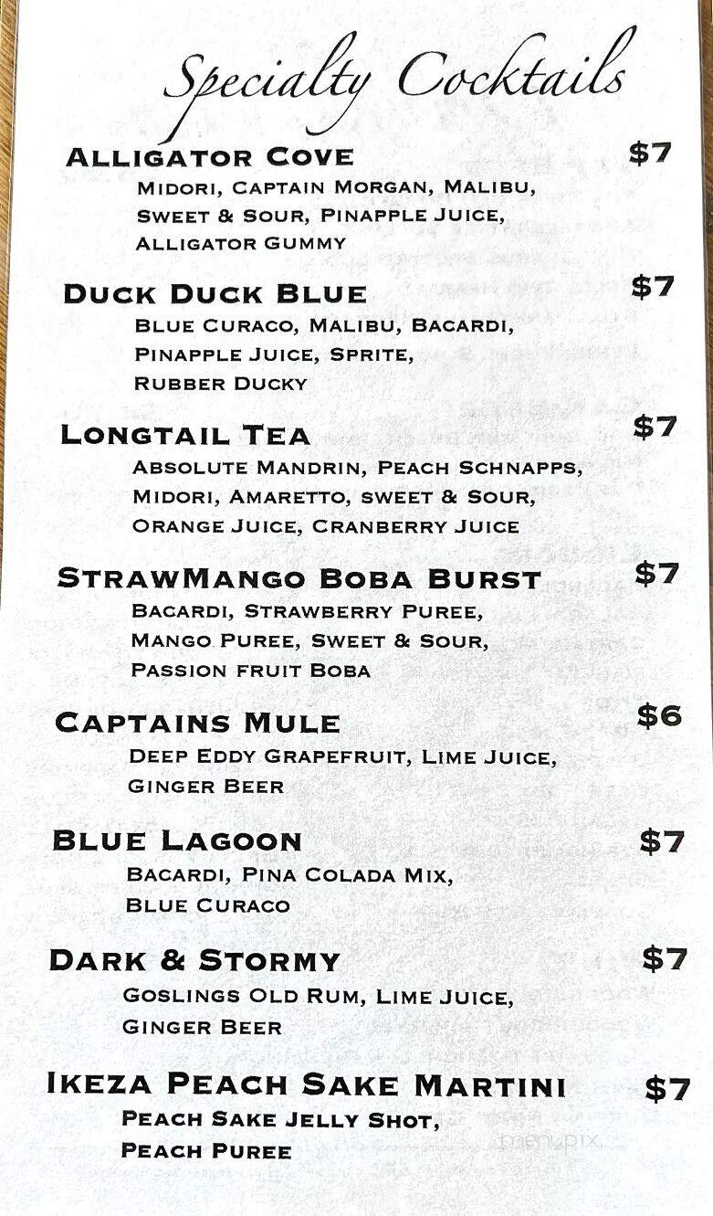 Louie's Lagoon - Green Bay, WI menu_pic