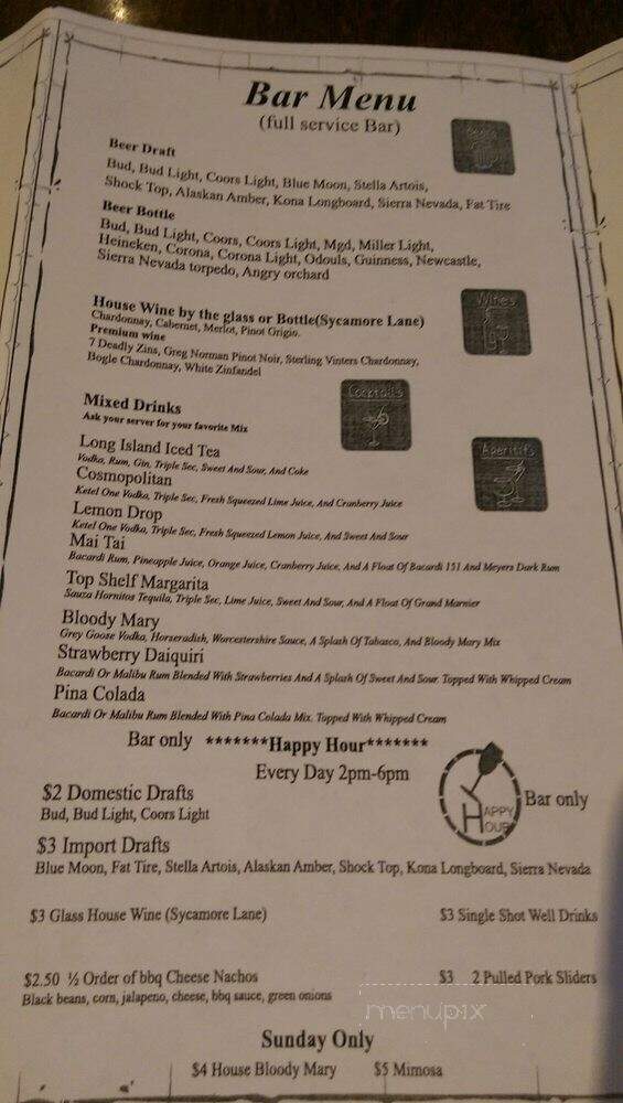 Sierra Grill Smokehouse - Auburn, CA menu_pic