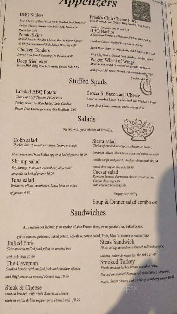 Sierra Grill Smokehouse - Auburn, CA menu_pic