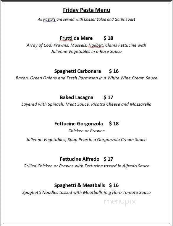 Princeton Golf Club Restaurant - Princeton, BC menu_pic
