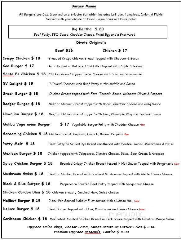 Princeton Golf Club Restaurant - Princeton, BC menu_pic