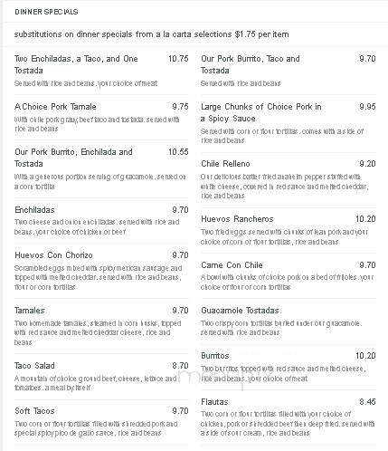 Ponak's Mexican Kitchen - Kansas City, MO menu_pic
