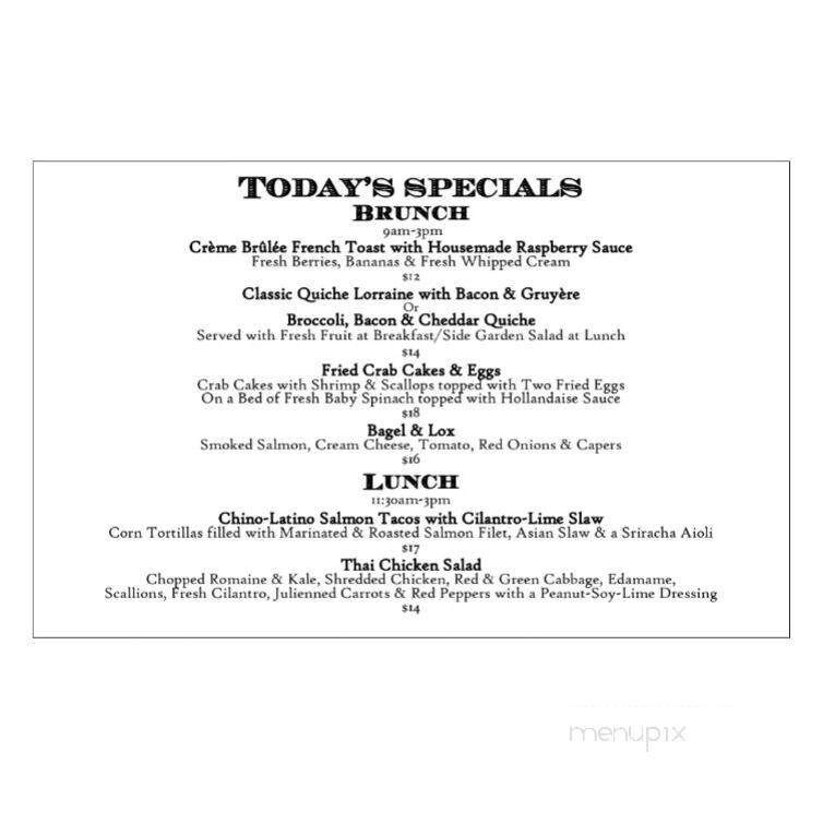 Waterwheel Cafe & Bakery - Milford, PA menu_pic