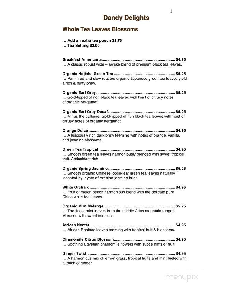 Cici's Cafe - Tarzana, CA menu_pic
