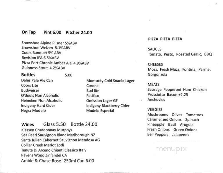 Firewood - Murphys, CA menu_pic