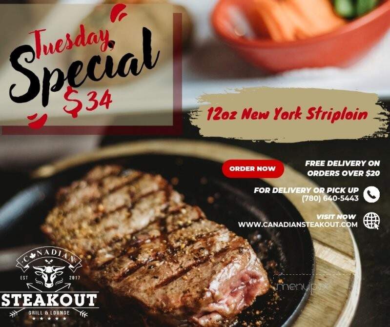 Canadian Steakout - Hinton, AB menu_pic