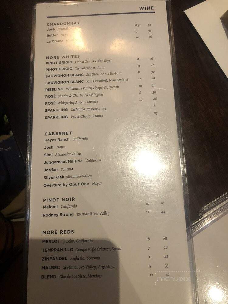 Hillside Fine Grill - Highland Village, TX menu_pic