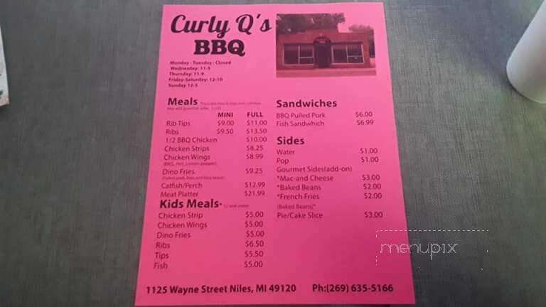 Curly Q's BBQ - Niles, MI