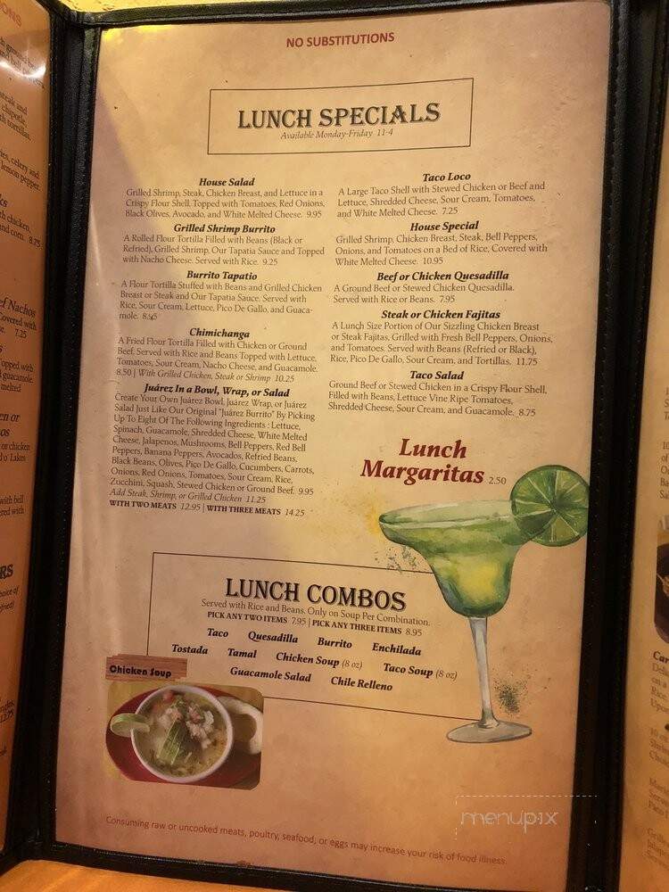 Fajitas Mexican Grill - Macon, GA menu_pic