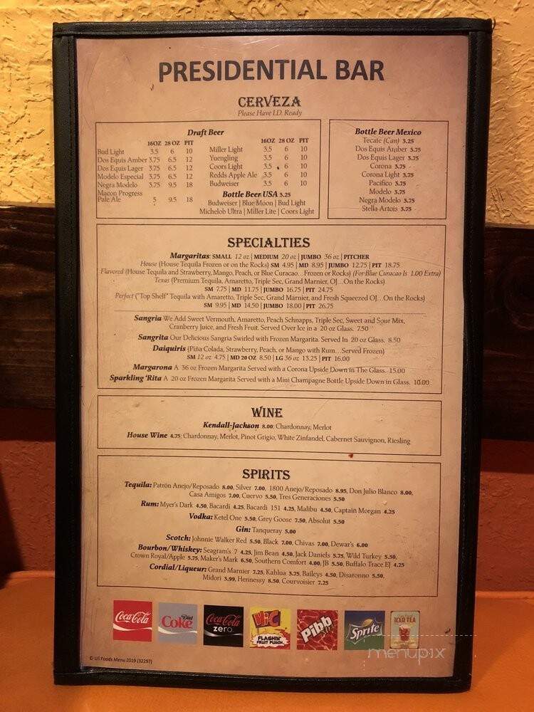 Fajitas Mexican Grill - Macon, GA menu_pic