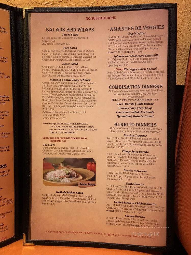 Fajitas Mexican Grill - Macon, GA menu_pic