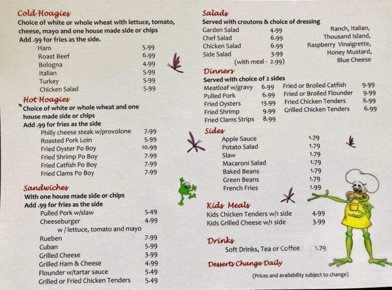 Frogtown Market - Franklin, NC menu_pic