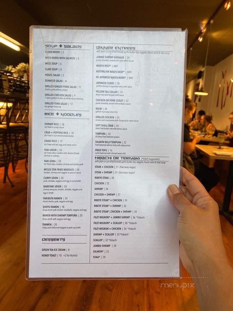Myles and Jun Yakitori - Summerville, SC menu_pic