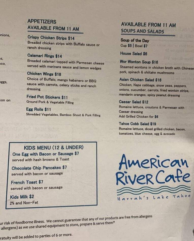 American River Cafe - Stateline, NV