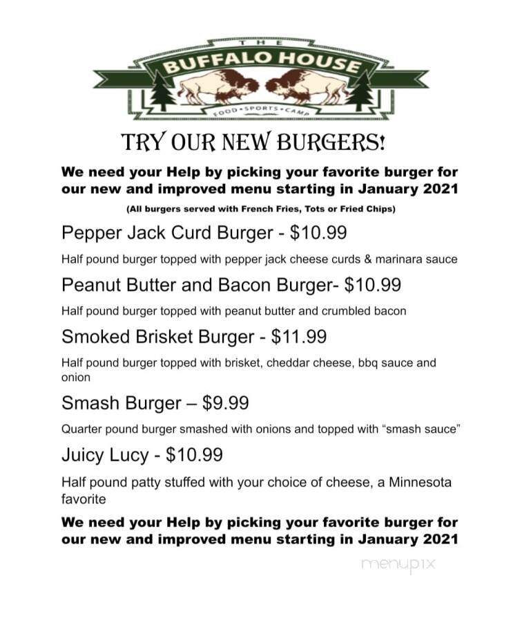 Buffalo House - Proctor, MN menu_pic
