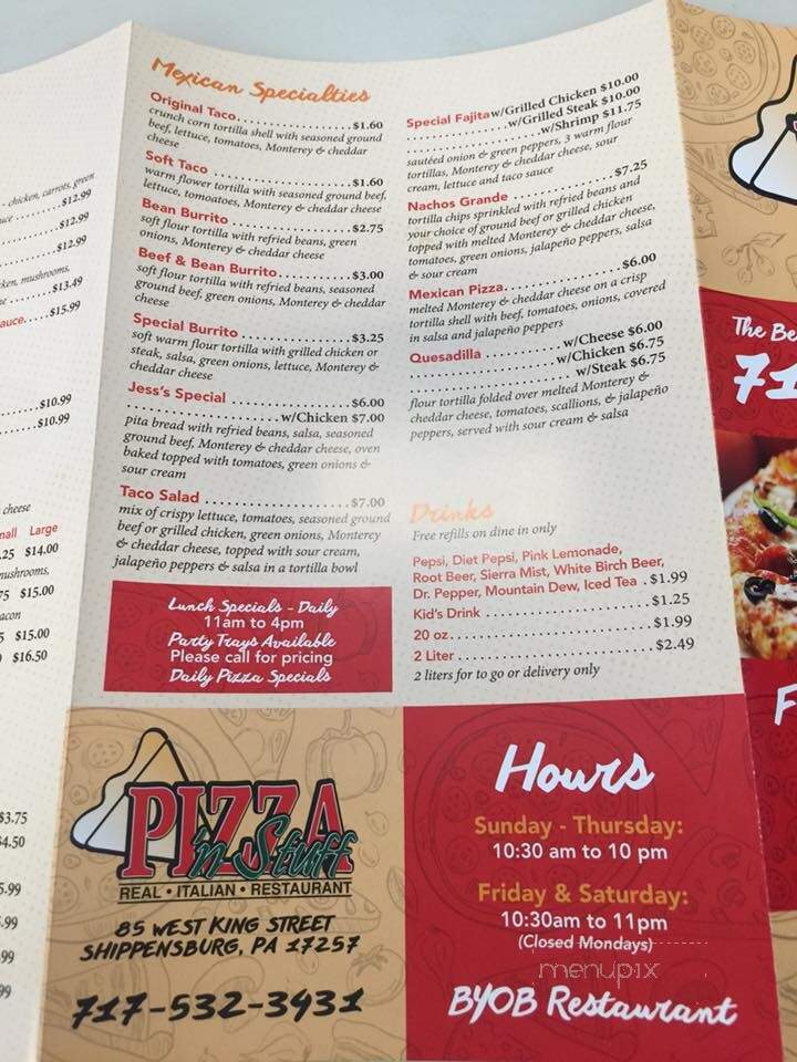 Pizza 'n Stuff Restaurant - Shippensburg, PA