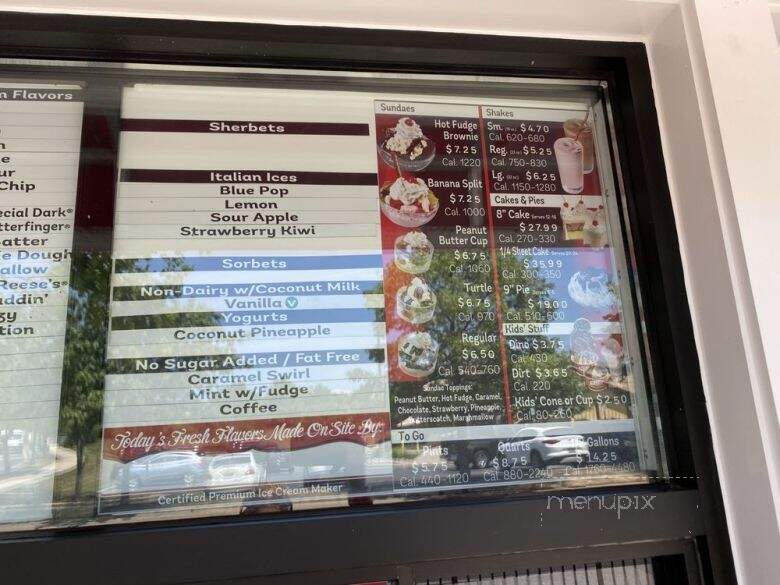 Brusters Real Ice Cream - Bowie, MD menu_pic