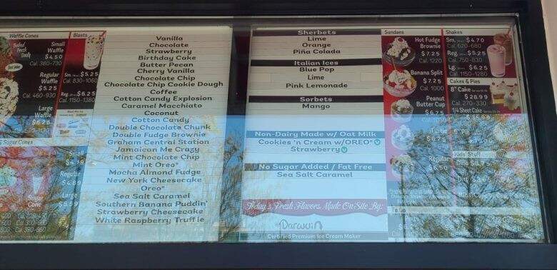 Brusters Real Ice Cream - Bowie, MD menu_pic