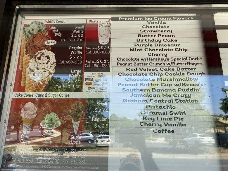 Brusters Real Ice Cream - Bowie, MD menu_pic