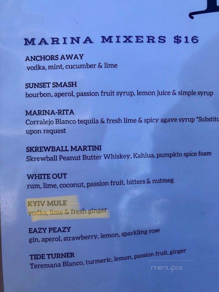 Brizo Bar & Restaurant - Marina del Rey, CA menu_pic