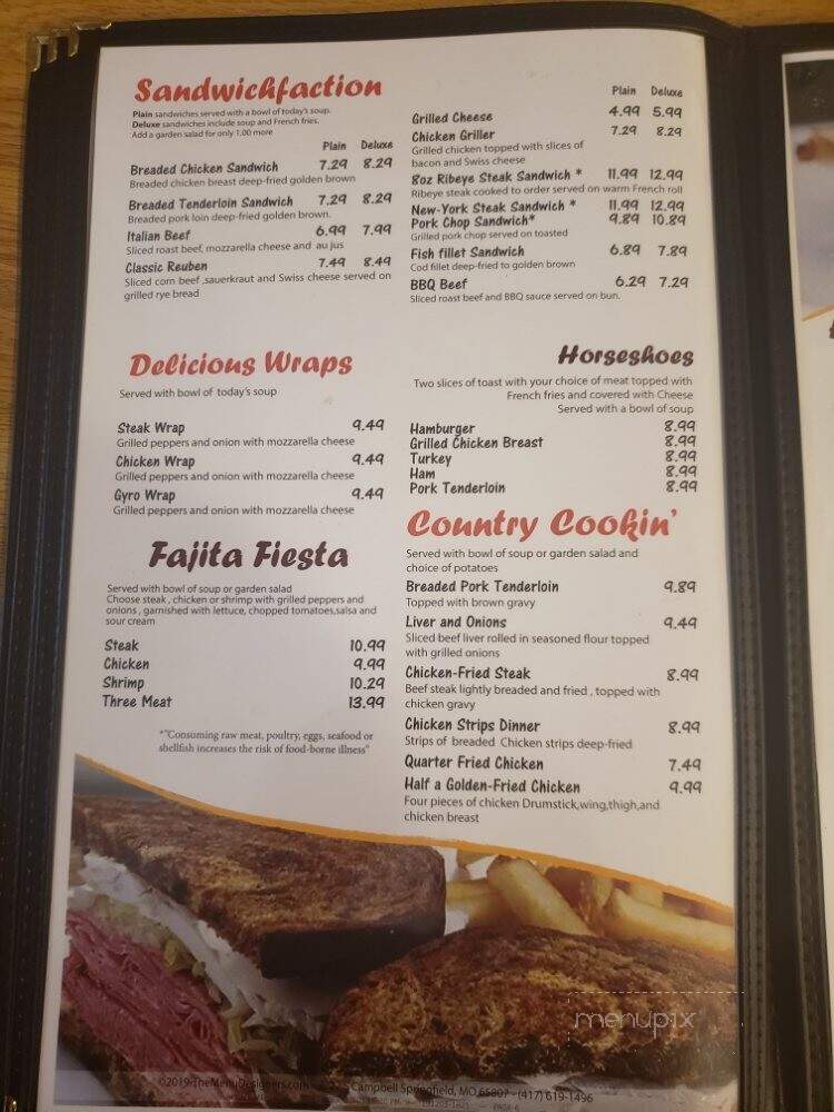 Rich's Family Restaurant - Ogden, IL menu_pic