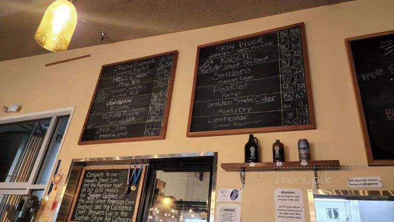 Mountain Rambler Brewery - Bishop, CA menu_pic