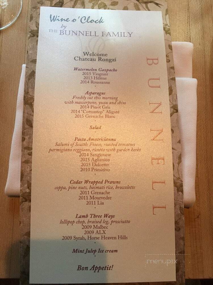 Wine O'Clock - Prosser, WA menu_pic