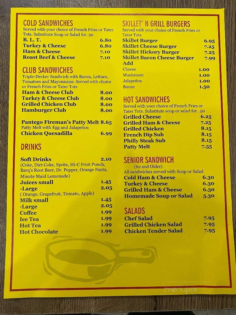 Skillet & Grill Restaurant - Arlington, TX menu_pic