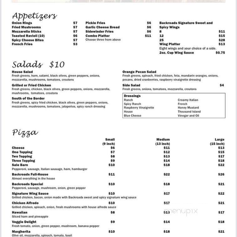 Back Road Pizza - Hawk Point, MO menu_pic