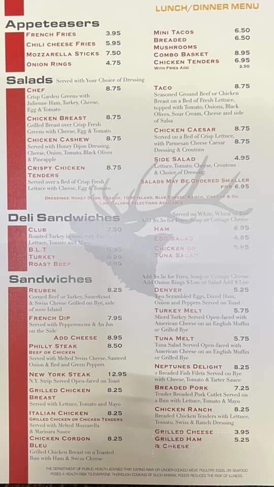 Elk Restaurant - Elkhorn, WI menu_pic