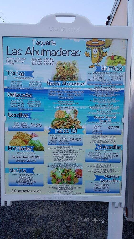 Taqueria Las Ahumaderas - Rodanthe, NC menu_pic