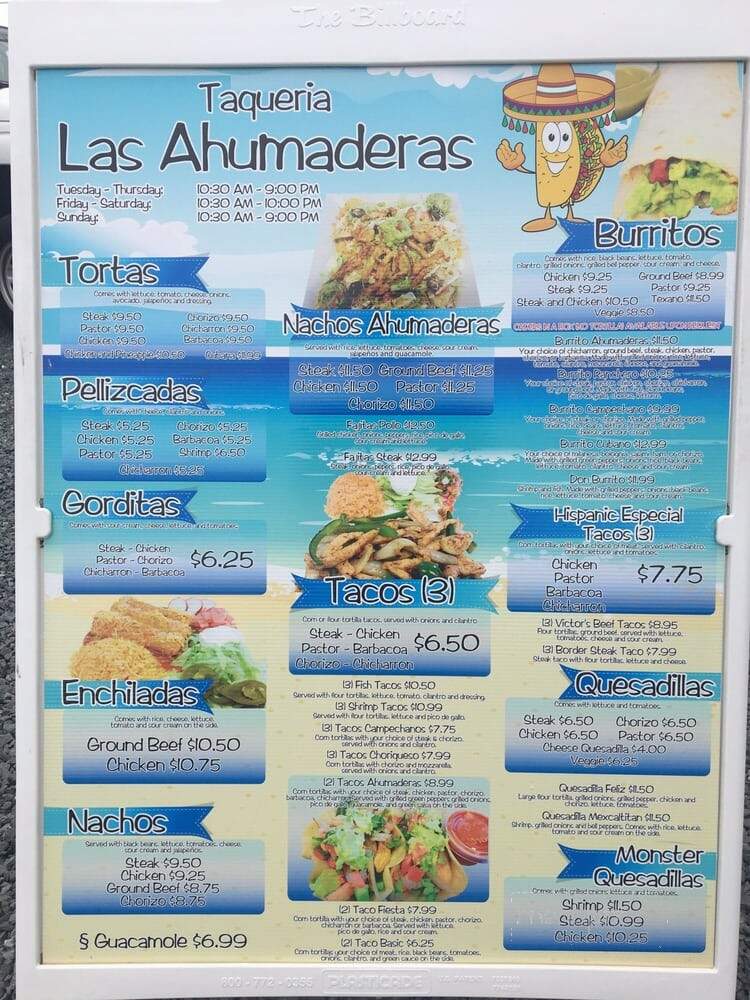 Taqueria Las Ahumaderas - Rodanthe, NC menu_pic