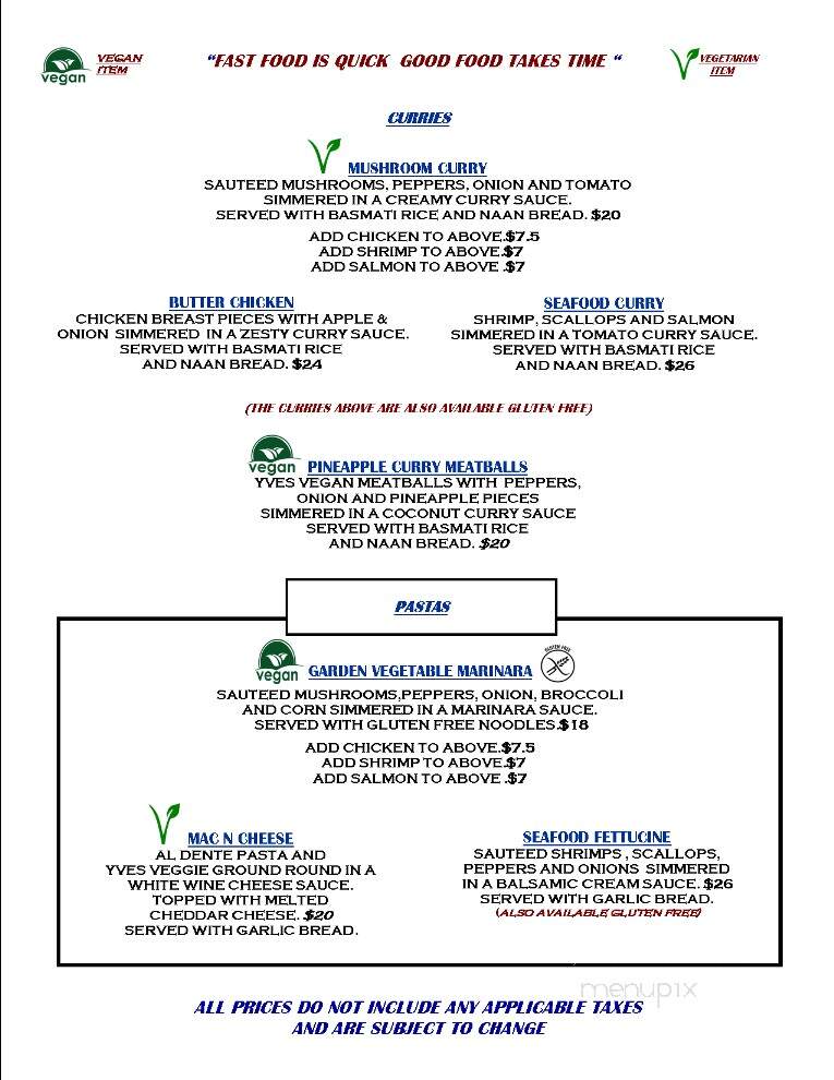 Tanner's Inn and Dining - Magnetawan, ON menu_pic